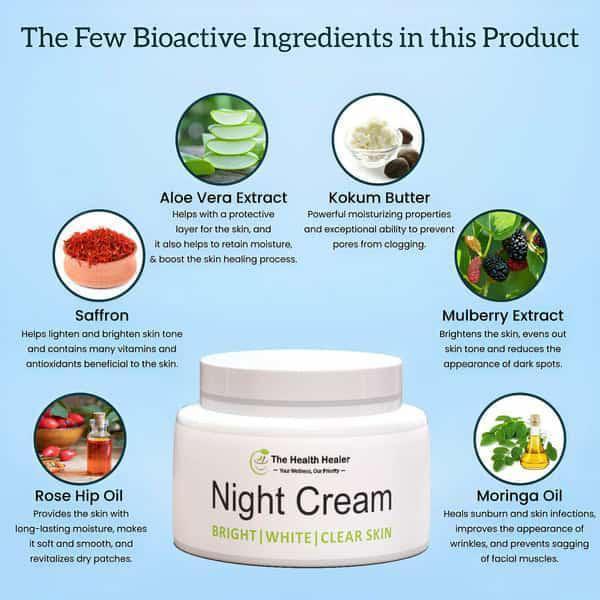 The Health Healer Whitening Night Cream And Anti-Aging Ultra Deep Care