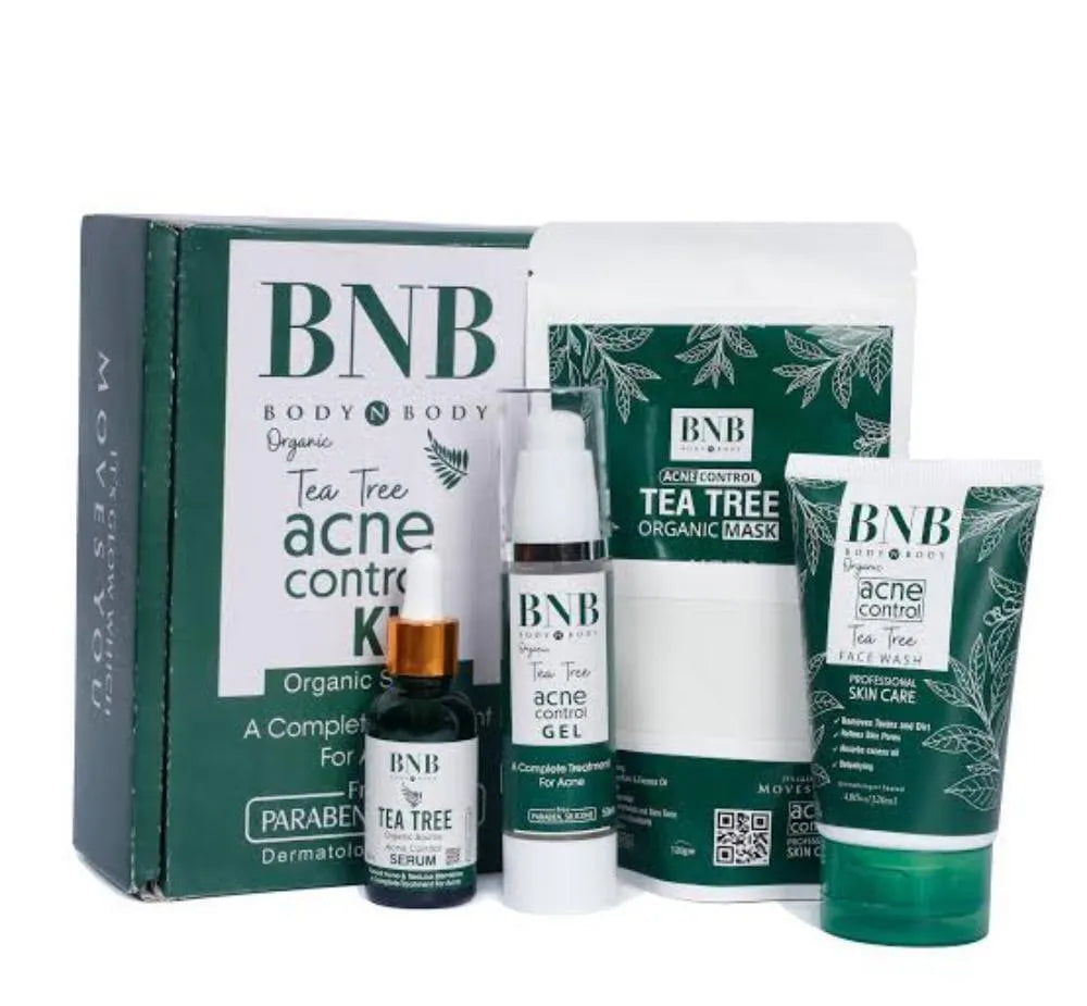 BNB Tea Tree Acne Control Facial Kit β Professional Skin Clearing & Brightening System (4-in-1 Set)