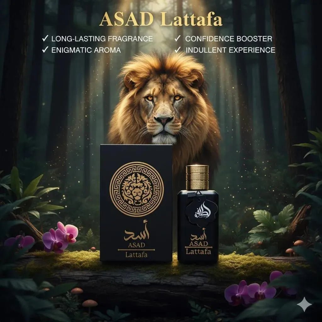 Lattafa Asad Eau de Parfum Black Unisex 100ml
