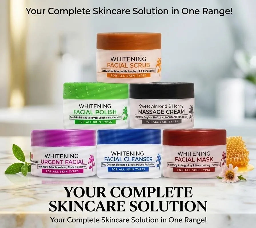 Luxury Whitening Facial Kit – Advanced Professional Skincare Treatment (6-in-1 Set)