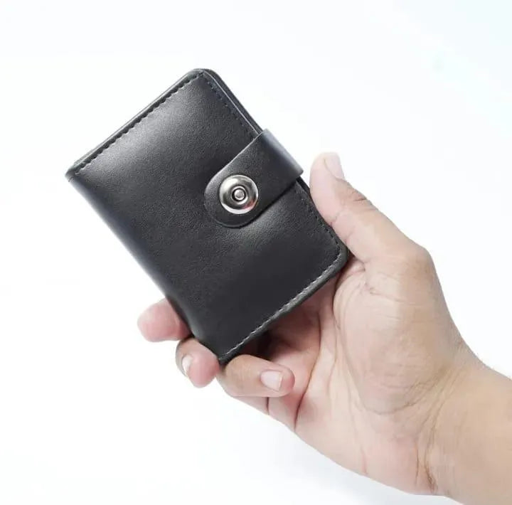 Boy's Leather Wallet Black Mustard Brown Formal