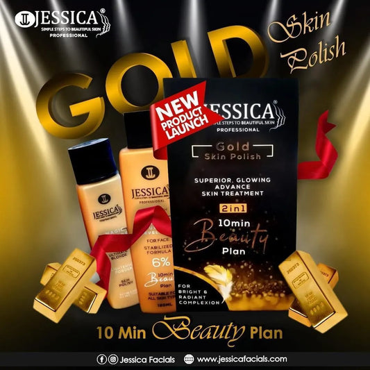 Jessica 24K Gold 2 in 1 Skin Polish & Activator – Luxury Glow Treatment (120ml)